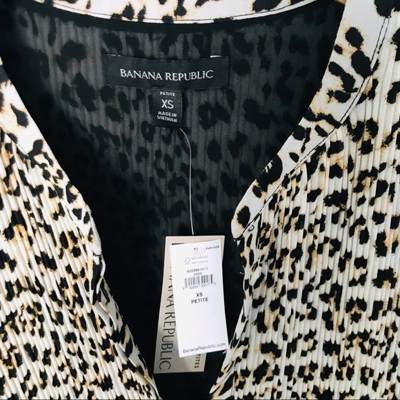 NWT Banana Republic Leopard Print Dress Size XS Petite - Picture 3 of 3